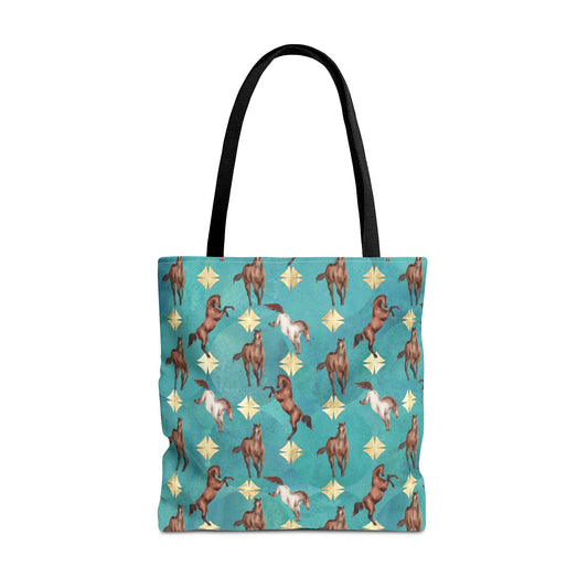 Tote Bag - Green and Gold