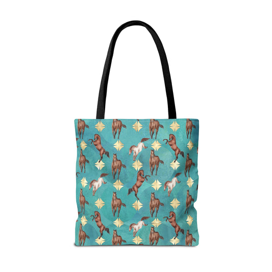 Tote Bag - Green and Gold