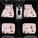 Car Floor Mat - Pink Field