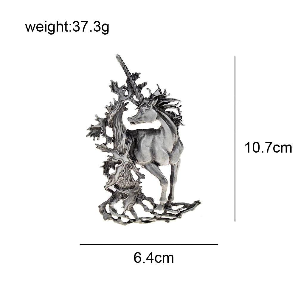 Brooch & Pin - Anitique style unicorn